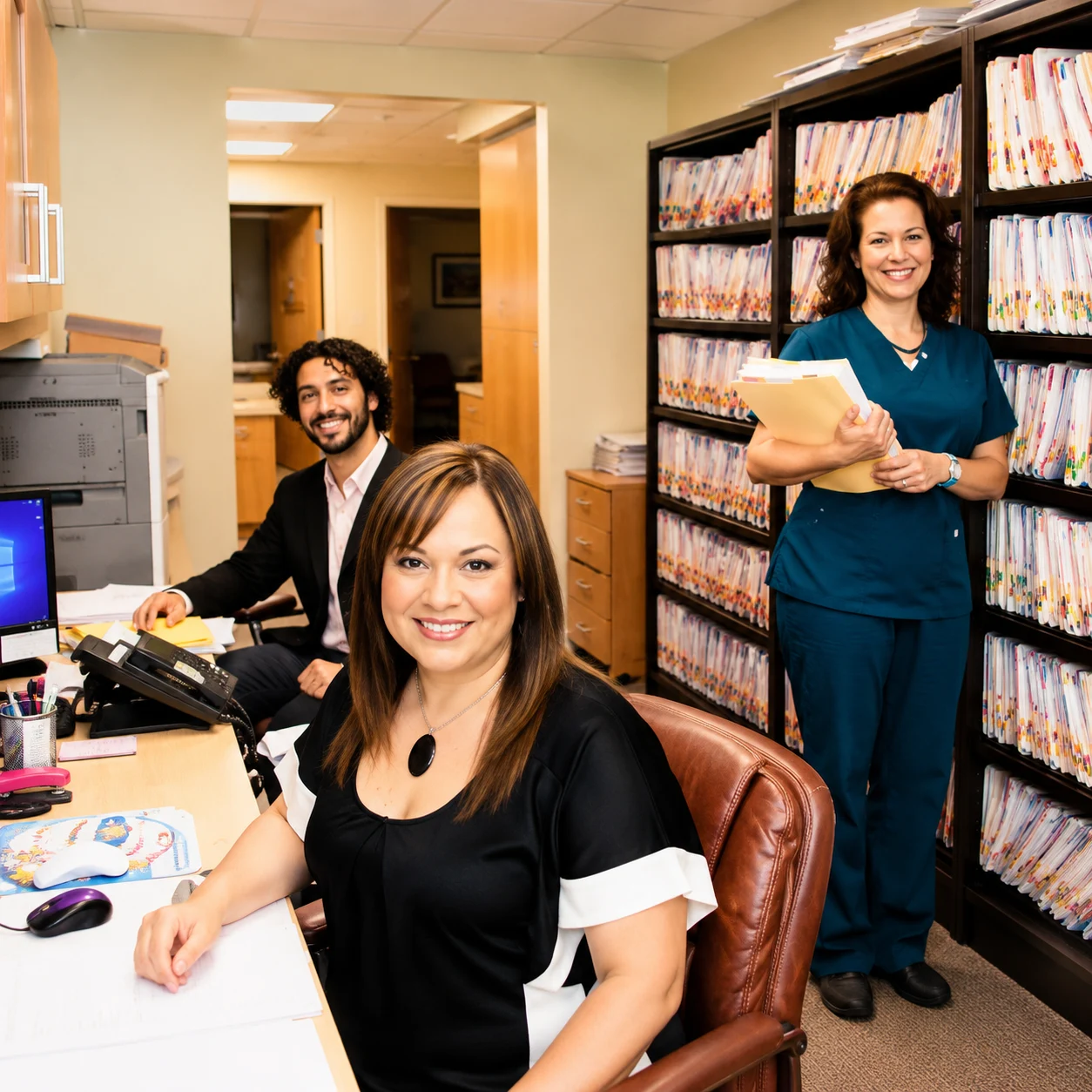 The Wellness Oncology & Hematology team at work in the office