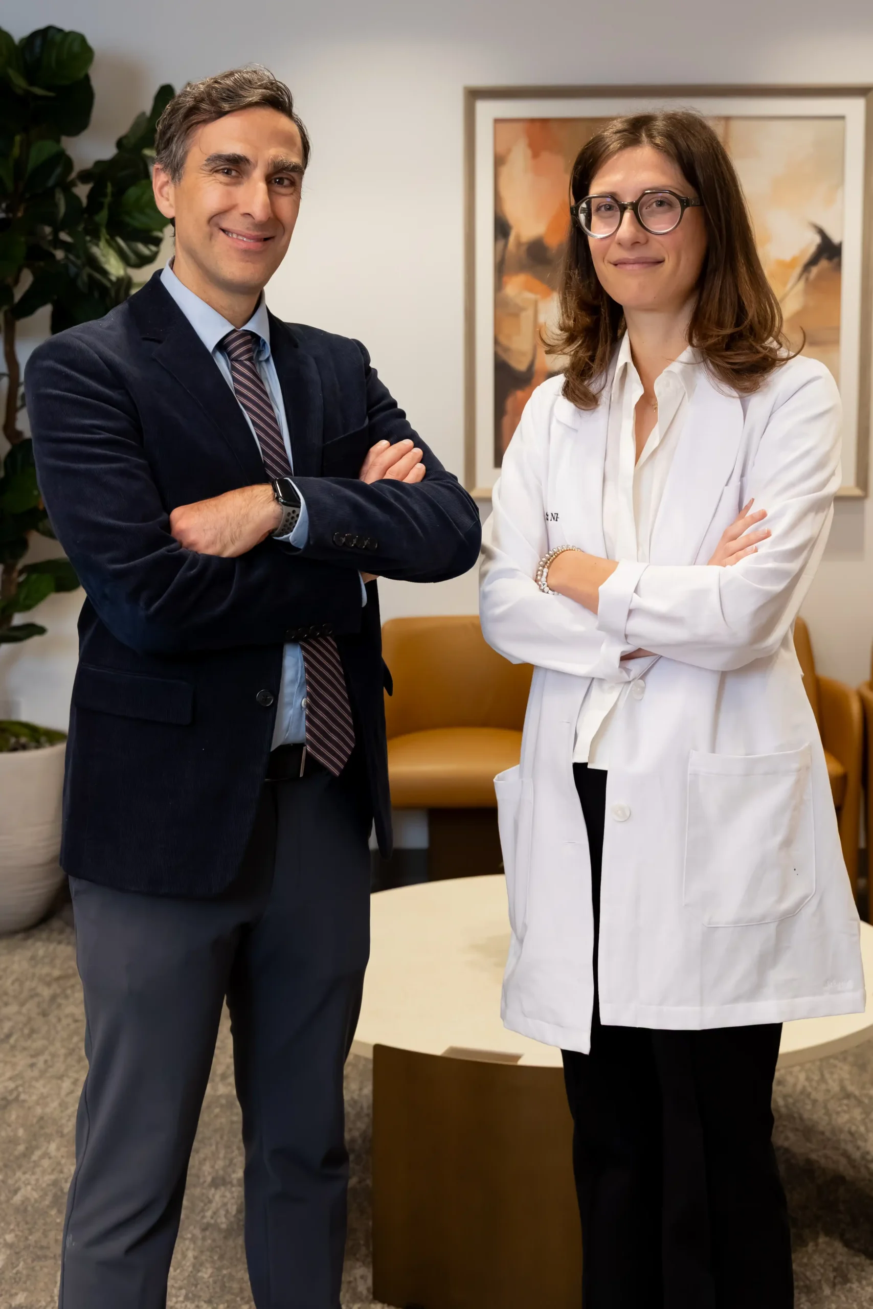 Dr. Lashkari and Sarah Katz.